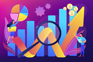 Image showing Financial forecast flat vector illustration