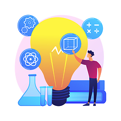 Image showing STEM education vector concept metaphor