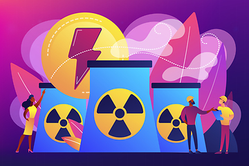 Image showing Nuclear energy concept vector illustration.