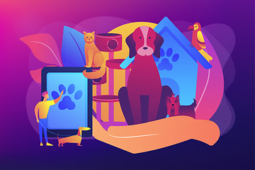 Image showing Pet services concept vector illustration