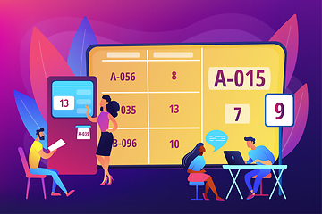 Image showing Electronic queuing system concept vector illustration