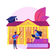 Image showing Home education vector concept metaphor