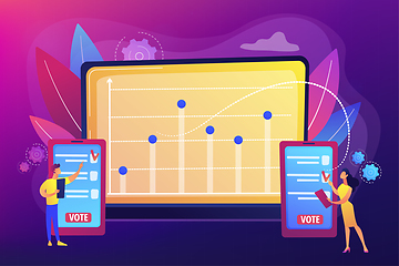 Image showing Electronic voting concept vector illustration