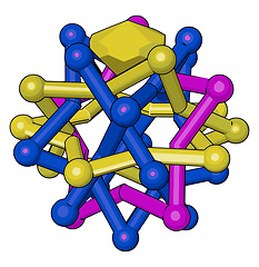 Image showing A giant covalent structure picture vector or color illustration