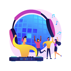 Image showing Silent disco vector concept metaphor