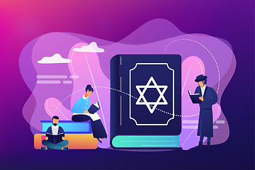 Image showing Judaism concept vector illustration.