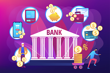 Image showing Banking operations concept vector illustration