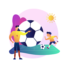 Image showing Soccer camp vector concept metaphor