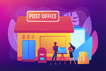 Image showing Post office concept vector illustration