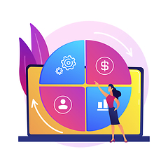 Image showing Balanced scorecard vector concept metaphor