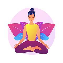 Image showing Yoga school vector concept metaphor