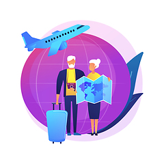 Image showing Retirement travel vector concept metaphor