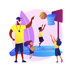 Image showing Basketball camp vector concept metaphor