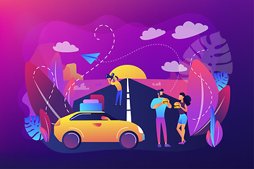 Image showing Road trip concept vector illustration