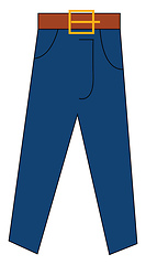 Image showing Pants illustration vector on white background 