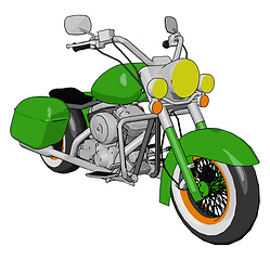 Image showing Motorbike vector or color illustration