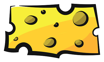 Image showing Image of cheese, vector or color illustration.