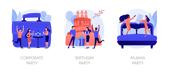 Image showing Party time vector concept metaphors.