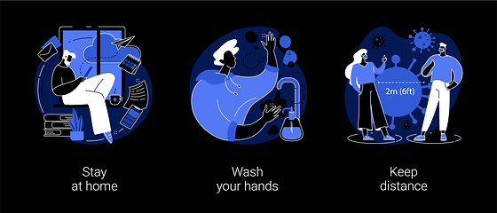 Image showing Covid19 outbreak abstract concept vector illustrations.