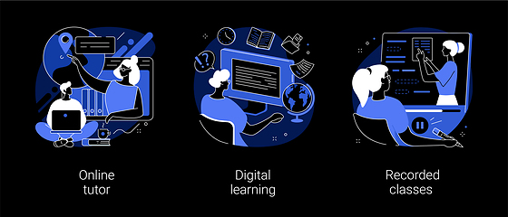 Image showing Personal learning abstract concept vector illustrations.