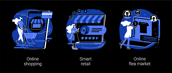 Image showing E-commerce platform abstract concept vector illustrations.