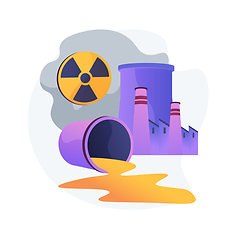 Image showing Technological disasters abstract concept vector illustration.
