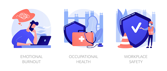 Image showing Employee health abstract concept vector illustrations.