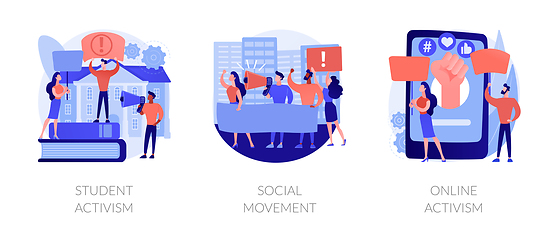 Image showing Political and social change abstract concept vector illustrations.