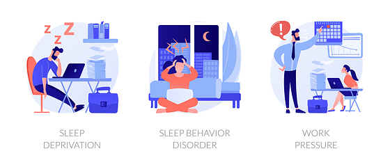 Image showing Stress management abstract concept vector illustrations.