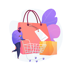 Image showing Purchasing habits abstract concept vector illustration.