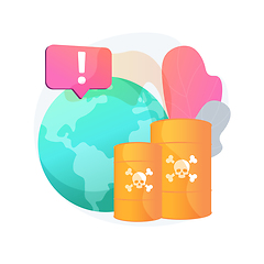 Image showing Chemical pollution abstract concept vector illustration.