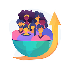 Image showing Population growth abstract concept vector illustration.