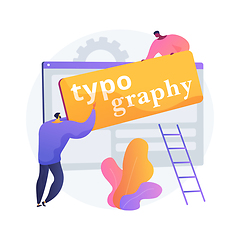 Image showing Typography abstract concept vector illustration.