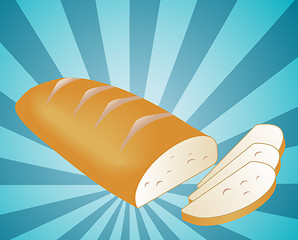 Image showing Sliced bread illustration