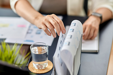 Image showing hands with mockup working on ui design at office