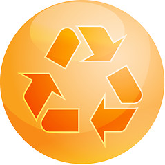 Image showing Recycling eco symbol