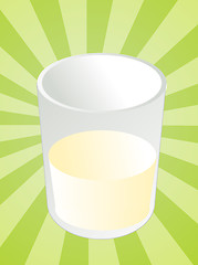 Image showing Glass of milk