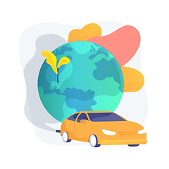 Image showing Motor vehicle pollution abstract concept vector illustration.