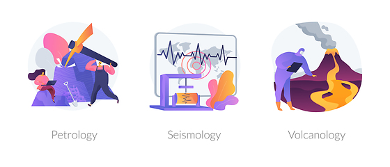 Image showing Geology science abstract concept vector illustrations.