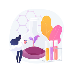 Image showing Soil chemistry abstract concept vector illustration.