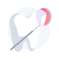 Image showing Dental examination abstract concept vector illustration.