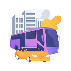 Image showing Surface transport abstract concept vector illustration.