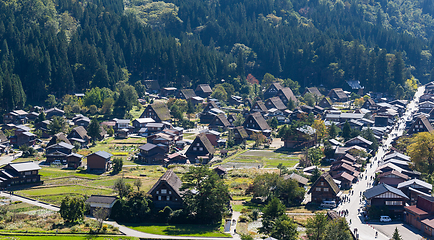 Image showing Historic village of Shirakawago in Japan