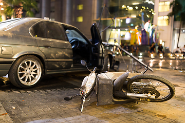 Image showing Motorcycle accident