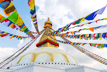 Image showing Boudhanath Stupa in Kathmandu, Nepal