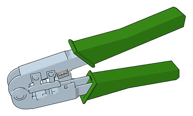 Image showing Pliers equipment for workshop vector or color illustration