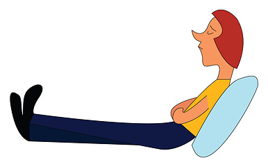 Image showing Relax illustration vector on white background 