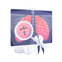 Image showing Lower respiratory infections abstract concept vector illustration.