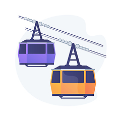 Image showing Cable transport abstract concept vector illustration.