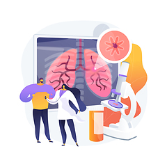 Image showing Chronic obstructive pulmonary disease abstract concept vector illustration.